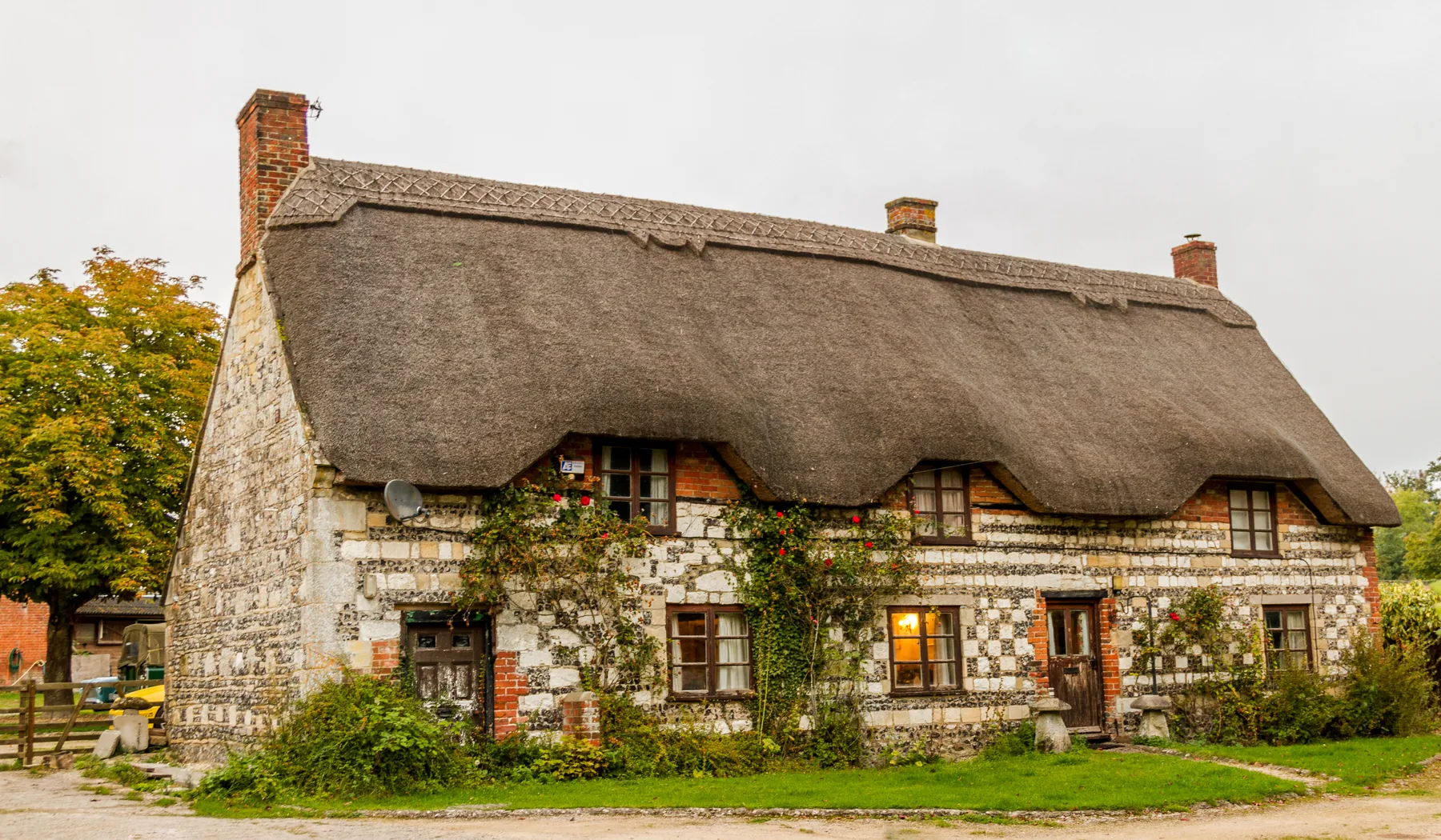 Traditional English thatched cottage